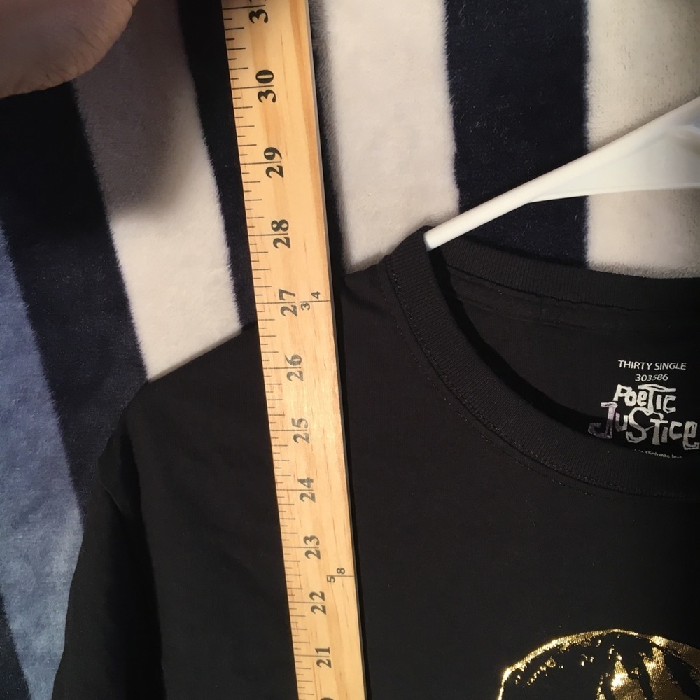 2Pac Poetic Justice Black T Shirt - Medium - Picture 4 of 5